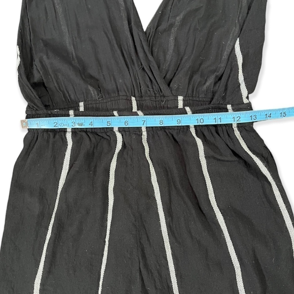 Volcom Coco Black and White Striped Halter Romper sz S - Picture 6 of 12